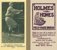 1916 Holmes for Homes Bread #171 Charles Stengel Baseball Card