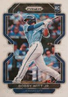 2022 Panini Prizm #33 Bobby Witt Jr. White Wave Prizm Baseball Card
