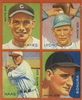1935 Goudey 4-in-1 # Bonura/Haas/Hayes/Lyons Baseball Card