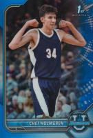 2021 Bowman University #38 Chet Holmgren Chrome-Blue Refractor Basketball Card