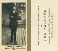1916 Altoona Tribune #107 Connie Mack Baseball Card
