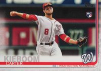 2019 Topps Update  #US109 Carter Kieboom Throwing Baseball Card
