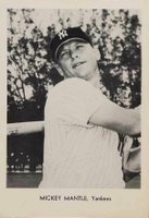 1955 N.Y. Yankees Picture Pack # Mickey Mantle Batting Baseball Card