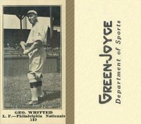 1916 Green-Joyce #189 Geo. Whitted Baseball Card