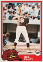 1981 Topps #653 Bill Fahey Baseball Card