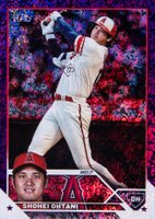 2023 Topps #600 Shohei Ohtani Purple Foil Baseball Card