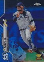 2020 Topps Chrome #84 Fernando Tatis Jr. Blue Refractor Baseball Card