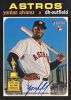 2020 Topps Heritage Real One Autograph #YA Yordan Alvarez Baseball Card
