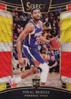 2018 Panini Select #95 Mikal Bridges Tri-Color Prizm Basketball Card