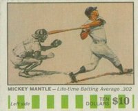 1968 American Oil # Mickey Mantle Left Side-$10 Baseball Card