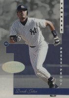 1996 Leaf Signature #67 Derek Jeter Platinum Press Proof Baseball Card