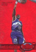 1997 Metal Universe #97 Karl Malone Precious Metal Gems Basketball Card