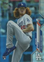 2020 Topps #235 Dustin May Rainbow Foil Baseball Card