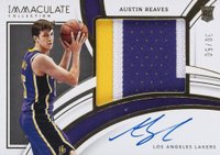 2021 Panini Immaculate Collection Premium Patch Autographs #PPAARV Austin Reaves Basketball Card