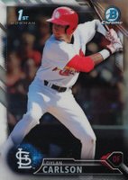 2016 Bowman Draft  #BDC3 Dylan Carlson Chrome-Refractor Baseball Card