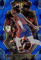 2022 Panini Select #178 Jaden Ivey Blue Cracked Ice Basketball Card