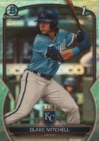 2023 Bowman Draft #BDC133 Blake Mitchell Chrome-Lunar Glow Baseball Card