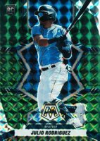 2022 Panini Mosaic #274 Julio Rodriguez Green Mosaic Baseball Card