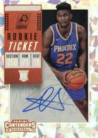 2018 Panini Contenders  #102 DeAndre Ayton Ball Low-Autograph-Cracked Ice Basketball Card
