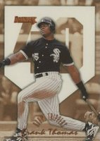 1996 Donruss Round Trippers #9 Frank Thomas Baseball Card