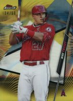 2020 Finest #1 Mike Trout Gold Refractor Baseball Card