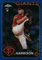 2024 Topps Chrome Logofractor Edition #191 Kyle Harrison Blue Refractor Baseball Card