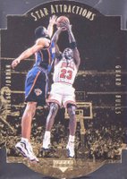 1997 Collector's Choice Star Attraction #SA1 Michael Jordan Gold Basketball Card
