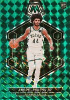 2023 Panini Mosaic #234 Andre Jackson Jr. Green Basketball Card