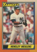 1990 Topps Tiffany #83 Hensley Meulens Baseball Card
