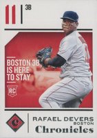2018 Panini Chronicles #13 Rafael Devers Baseball Card