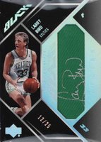 2006 Upper Deck Black Legends Materials Autographs #LB Larry Bird Basketball Card