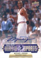2011 Upper Deck World Of Sports #322 Michael Jordan Autograph Basketball Card