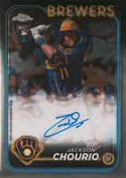 2024 Topps Chrome Rookie Autographs #RAJC Jackson Chourio Baseball Card