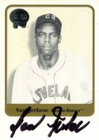 2001 Fleer Greats # Sam Jethroe Autographed Baseball Card