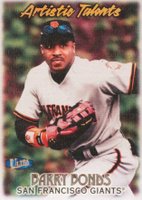 1998 Ultra Artistic Talents #17 Barry Bonds Baseball Card