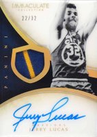 2013 Immaculate Collection #173 Jerry Lucas Autograph Patch-Jersey Number, Basketball Card