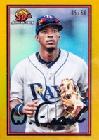 2019 Bowman 30th Anniversary Chrome #WF Wander Franco Gold Refractor Baseball Card