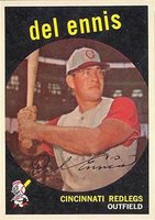 1959 Topps #255 Del Ennis Baseball Card