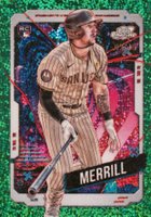 2024 Topps Chrome Cosmic #194 Jackson Merrill Green Space Dust Refractor Baseball Card