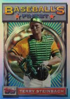 1993 Finest #67 Terry Steinbach Refractor Baseball Card