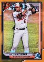 2024 Bowman Chrome #33 Colton Cowser Gold Refractor Baseball Card