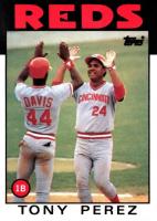 1986 Topps Tiffany #85 Tony Perez Baseball Card