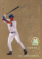 1999 Skybox Molten Metal Fusion #42F Derek Jeter Titanium Baseball Card