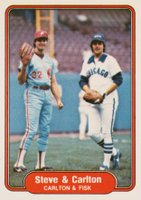 1982 Fleer #632 Steve & Carlton Baseball Card