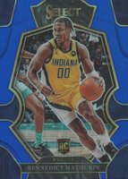 2022 Panini Select #182 Bennedict Mathurin Blue Prizm Basketball Card