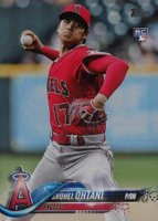 2018 Topps Update #US1 Shohei Ohtani Pitching in Red Jersey Baseball Card