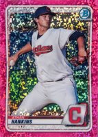 2020 Bowman Chrome Sapphire Edition #BCP44 Ethan Hankins Padparadscha 1/1 Baseball Card