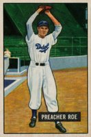1951 Bowman #118 Preacher Roe Baseball Card