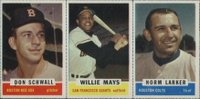 1962 Bazooka Panel # Schwall/Mays/Larker Baseball Card