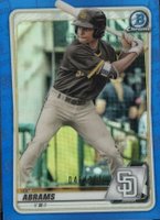 2020 Bowman Draft 1st Edition #BD189 CJ Abrams Blue Foil Baseball Card